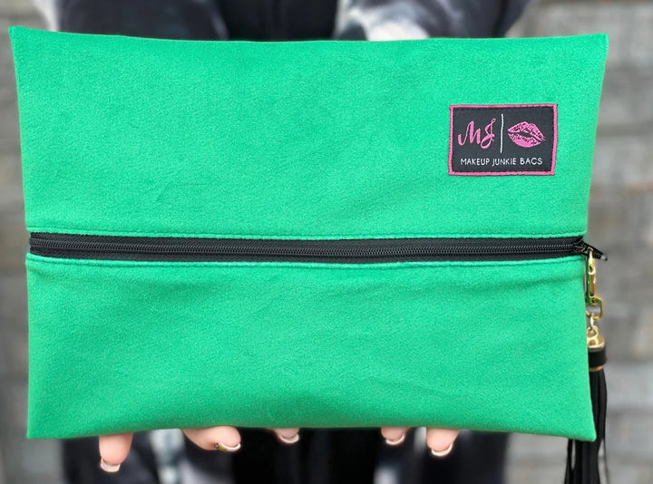 Makeup Junkie Bags - Kelly Green Velvet [Pre-Order]