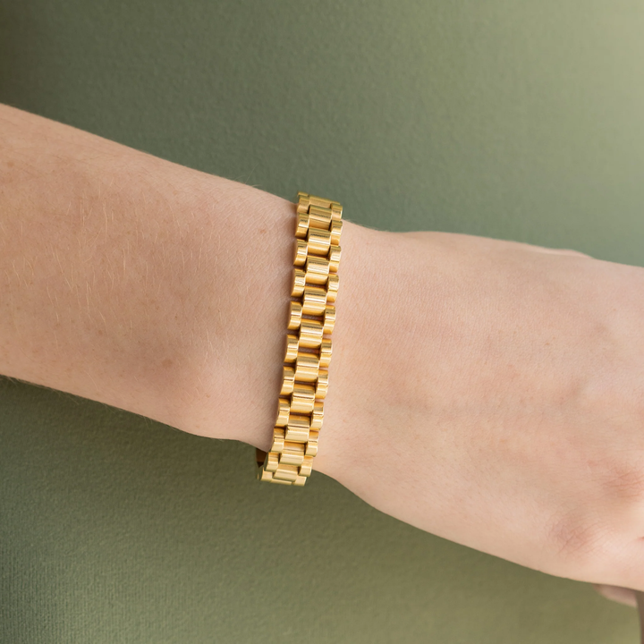 Brenda Grands Jewelry - Gold Watch Band Bracelet