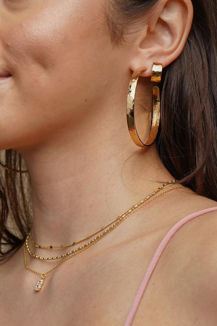 Luxury Hoop Earrings - Silver & Gold