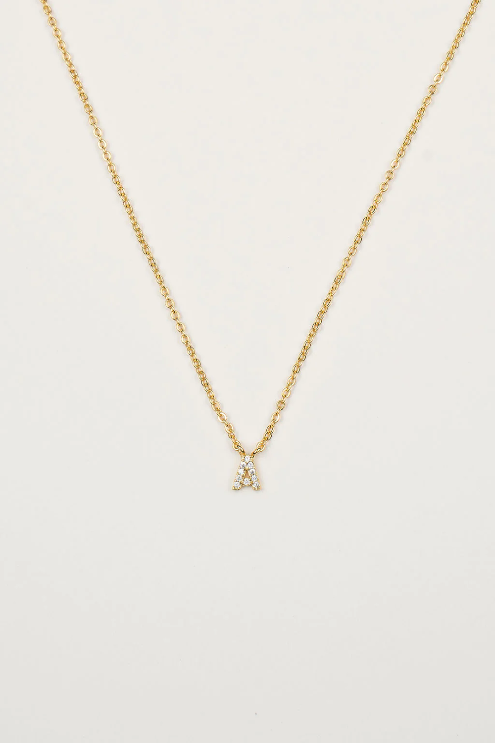 Brenda Grands Jewelry - Shiny Stone Initial Necklace