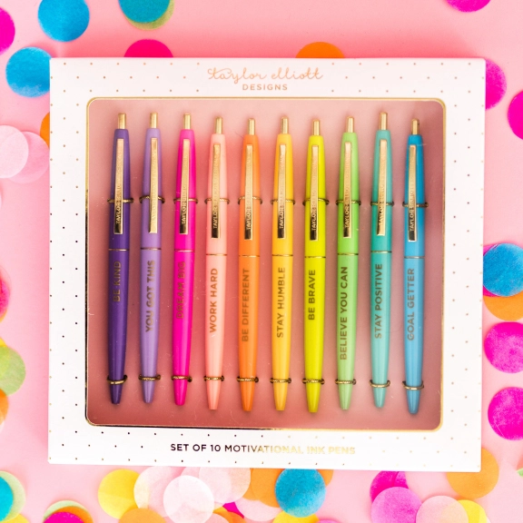 Taylor Elliot - 10 Colored Gel Pen Set
