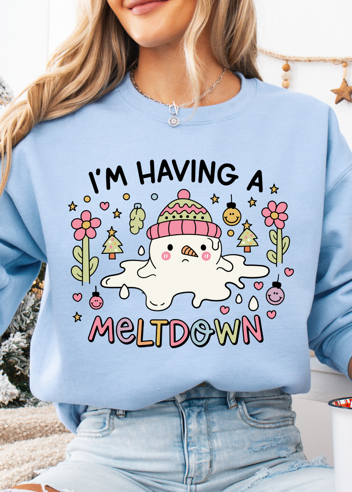 Glamfox  - Having a Meltdown Graphic Crewneck