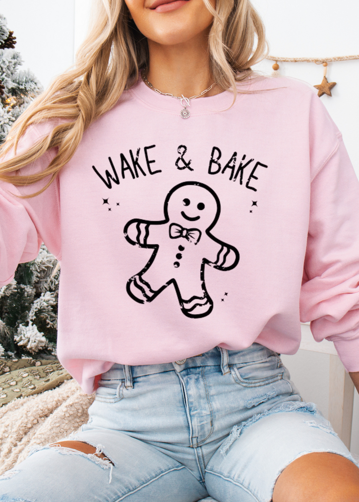 Glamfox  - Wake and Bake Graphic Crewneck