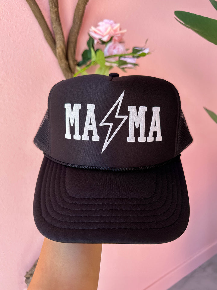 Glamfox - Mama Lightning Bolt Trucker Hat