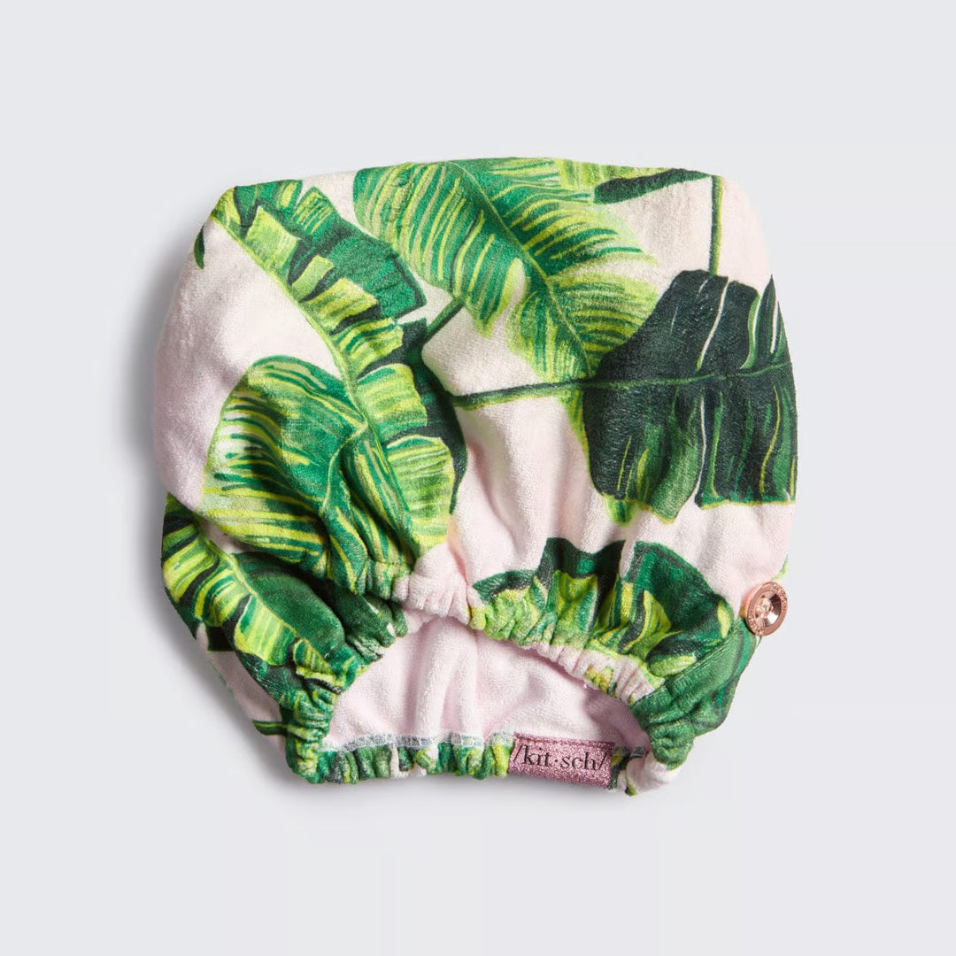 Kitsch - Quick Dry Hair Towel - Palm Print