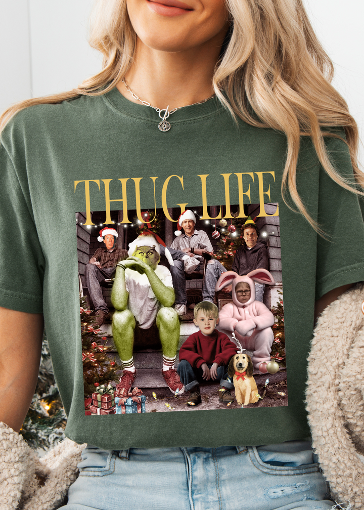 Glamfox  - Holiday Thug Life Graphic Tee