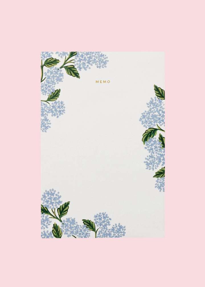 Rifle Paper Co. - Hydrangea Memo Notepad