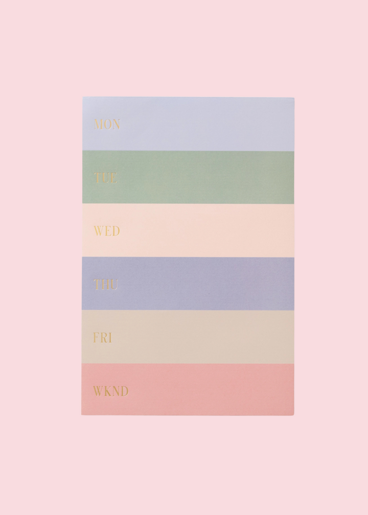 Rifle Paper Co. - Muted Color Block Weekly Memo Notepad