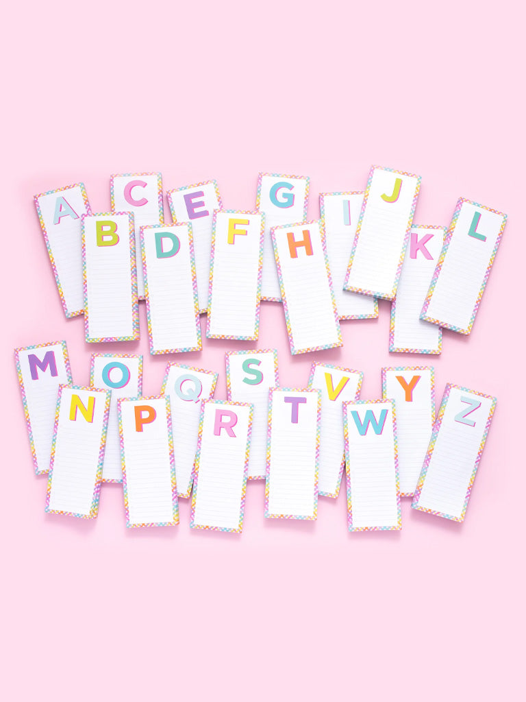Taylor Elliot - Letter List Pads A-Z