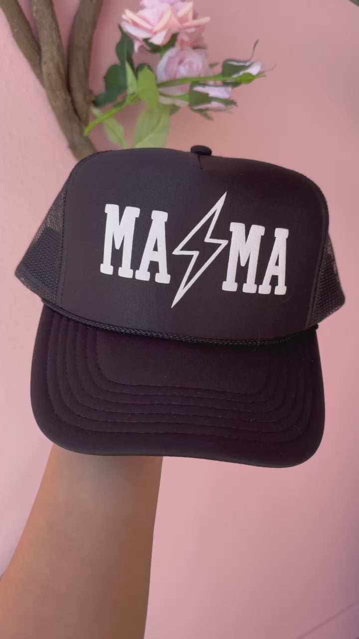 Glamfox - Mama Lightning Bolt Trucker Hat