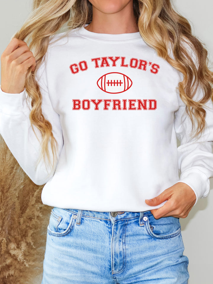 Glamfox - Go Taylor's Boyfriend Graphic Sweater – Glamfoxboutique.com