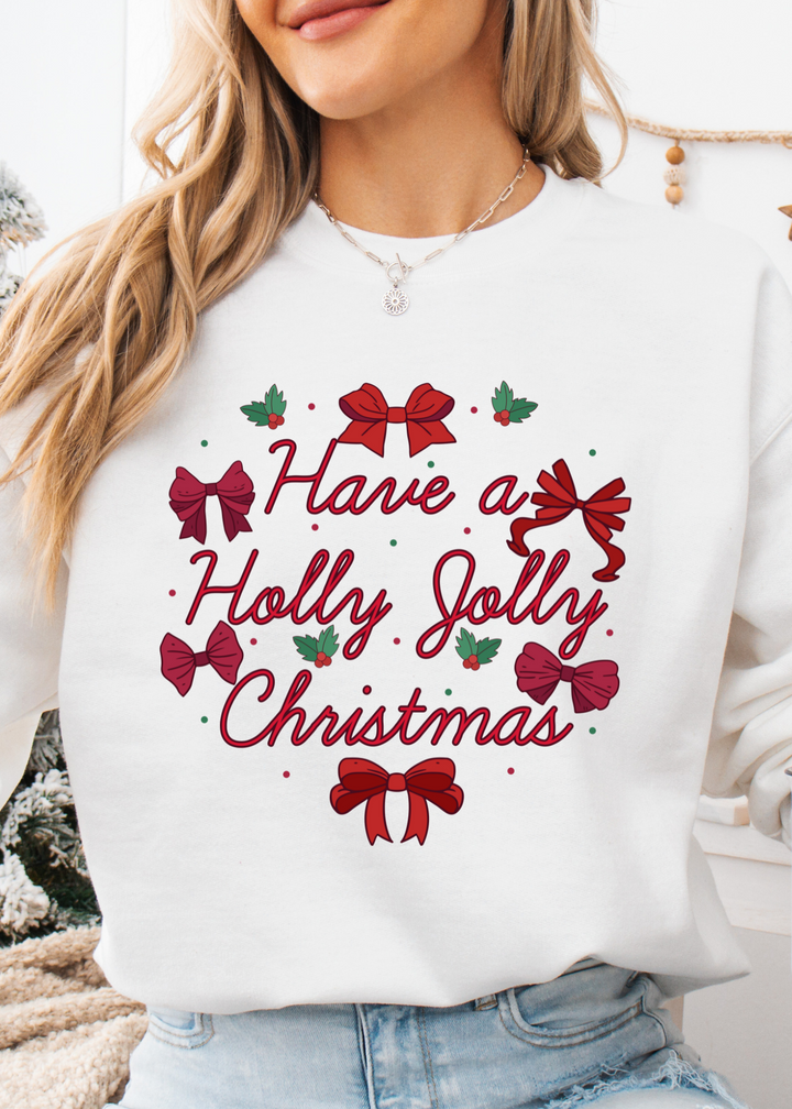 Glamfox  - Holly Jolly Christmas Graphic Crewneck