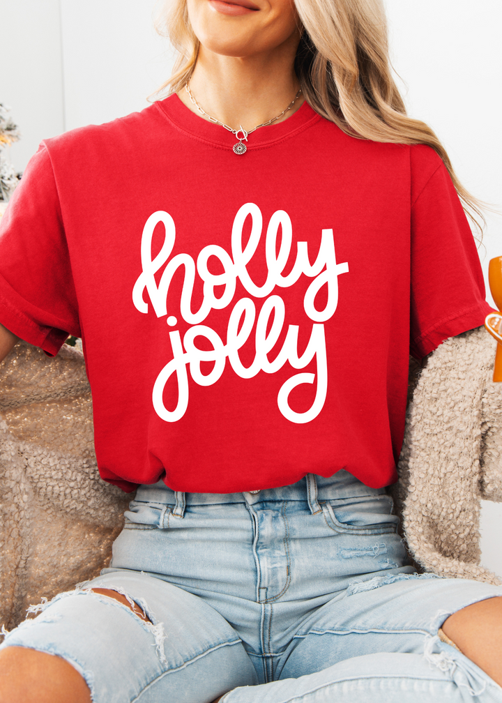 Glamfox  - Holly Jolly Graphic Tee