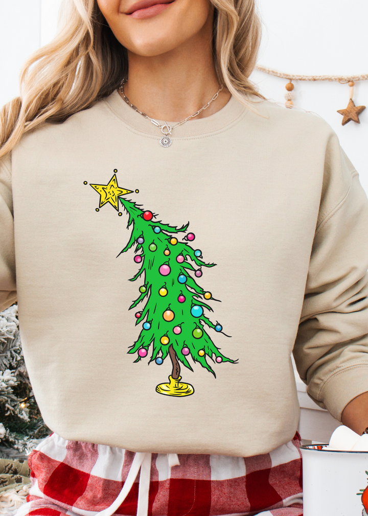 Glamfox  - Star Tree Graphic Crewneck