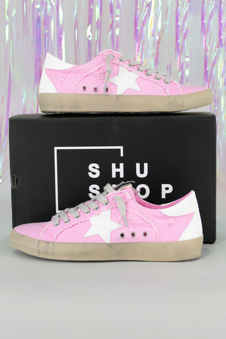 Shu Shop - Paula Pink Low Top Sneakers