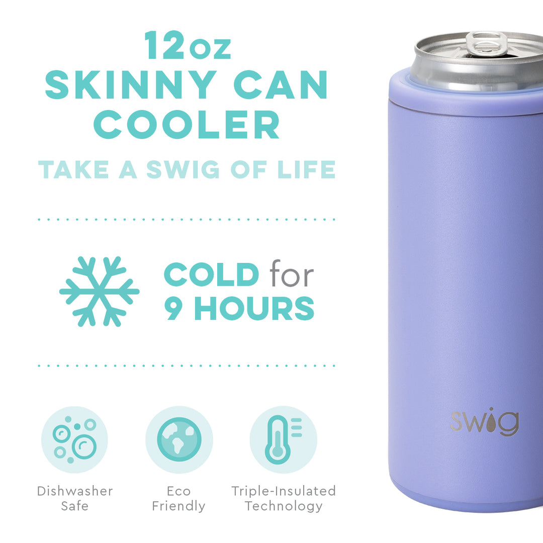 Swig Life Matte Hydrangea Skinny Can Cooler (12oz)
