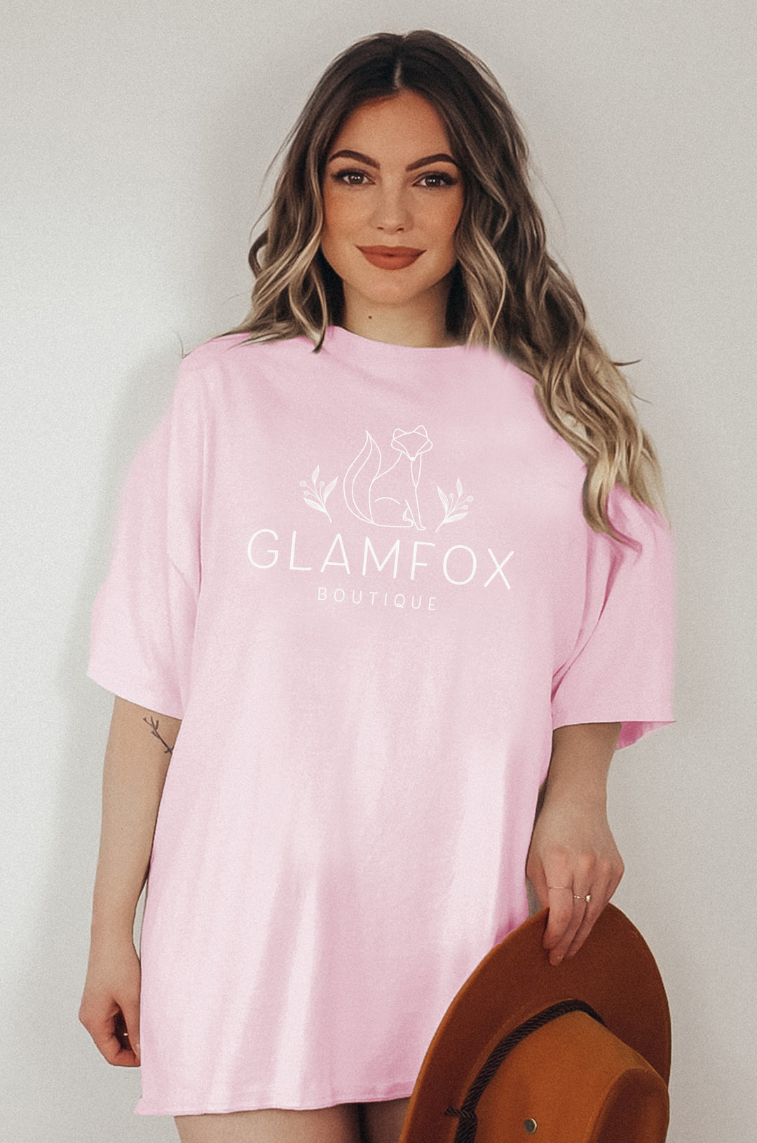 Glamfox Logo Shirt - Pink
