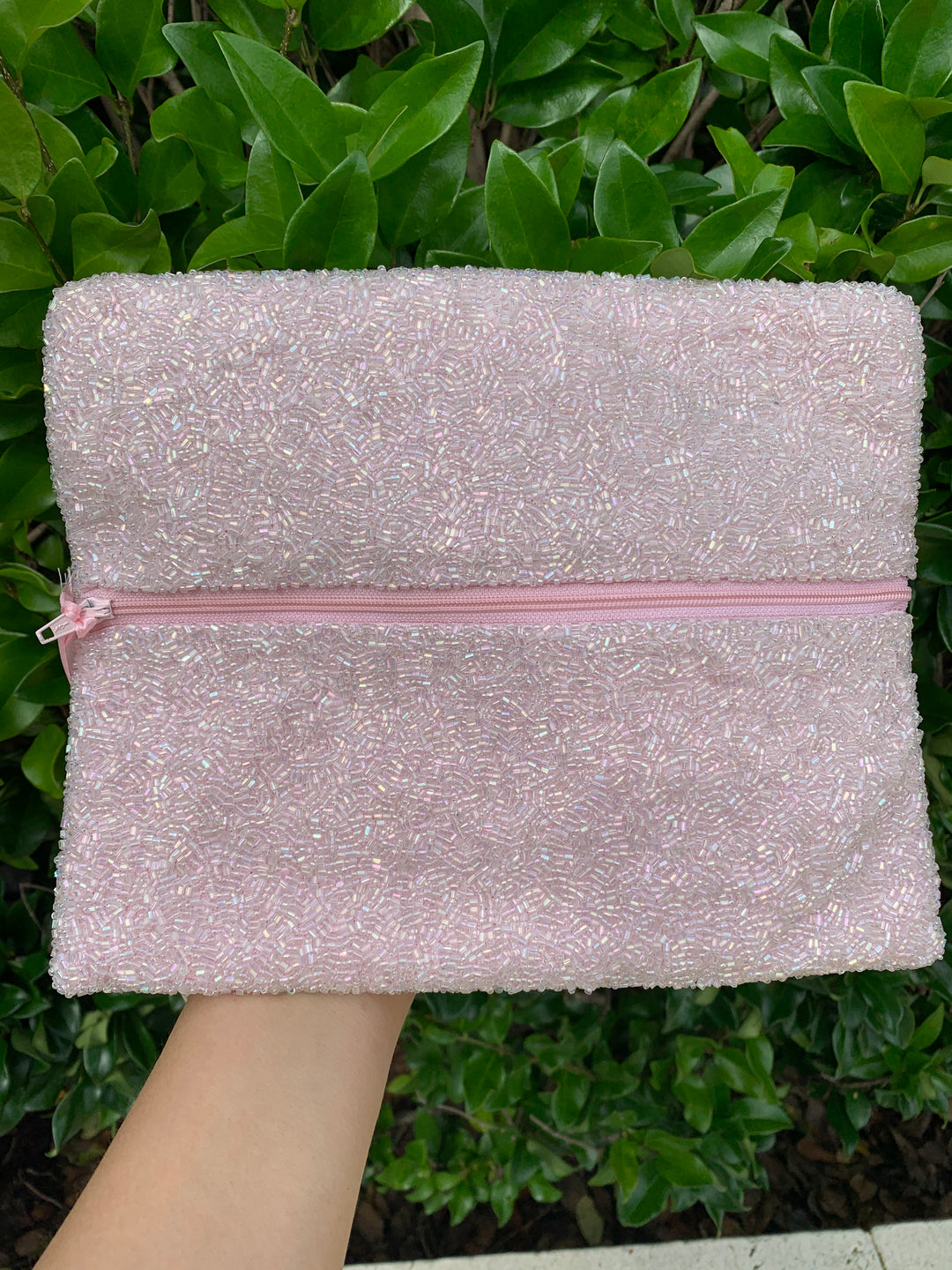 Glamfox - Baby Pink Rodeo Beaded Clutch [Ready to Ship]