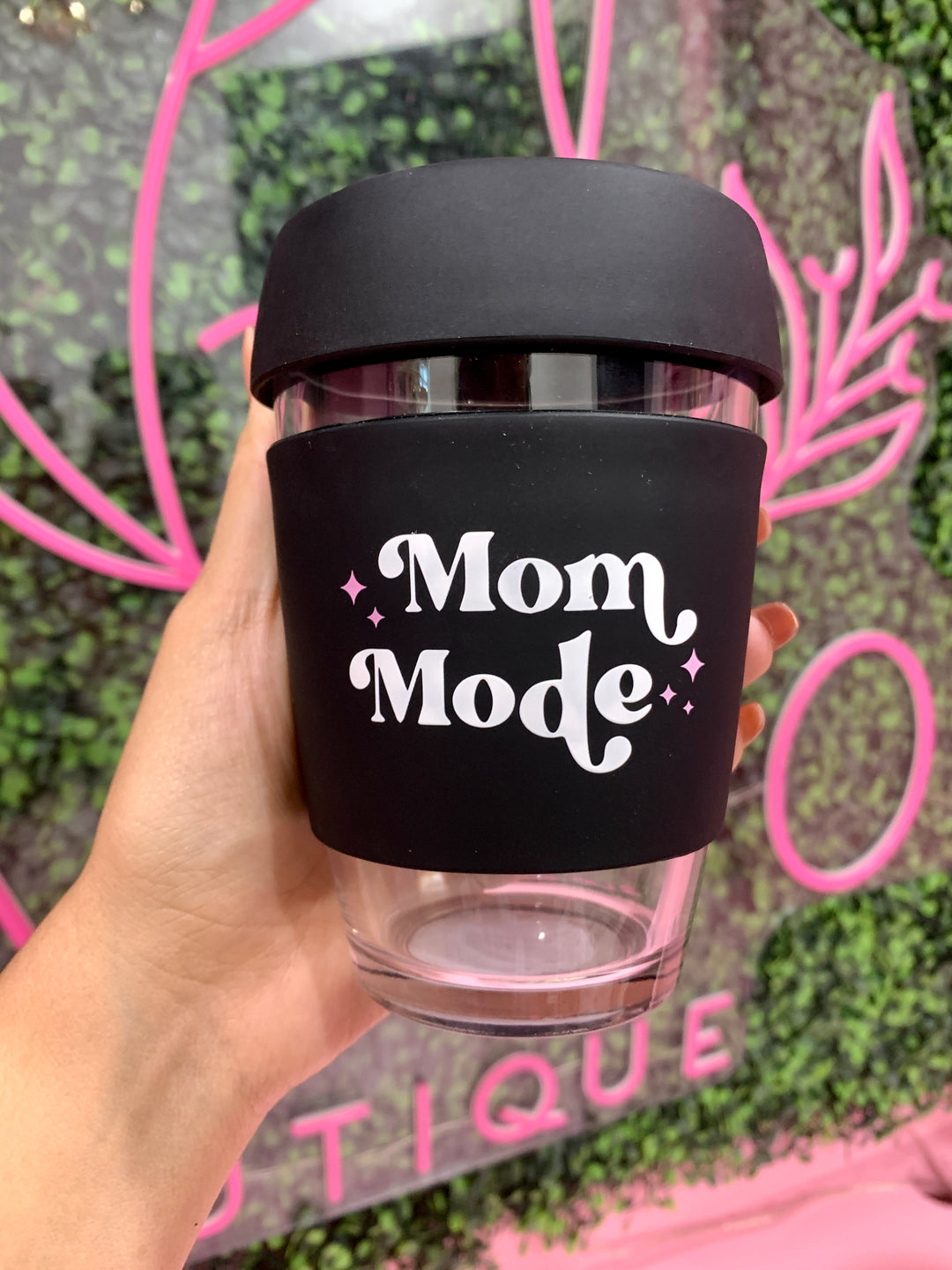 MOM MODE GLASS Travel Mug (12oz)