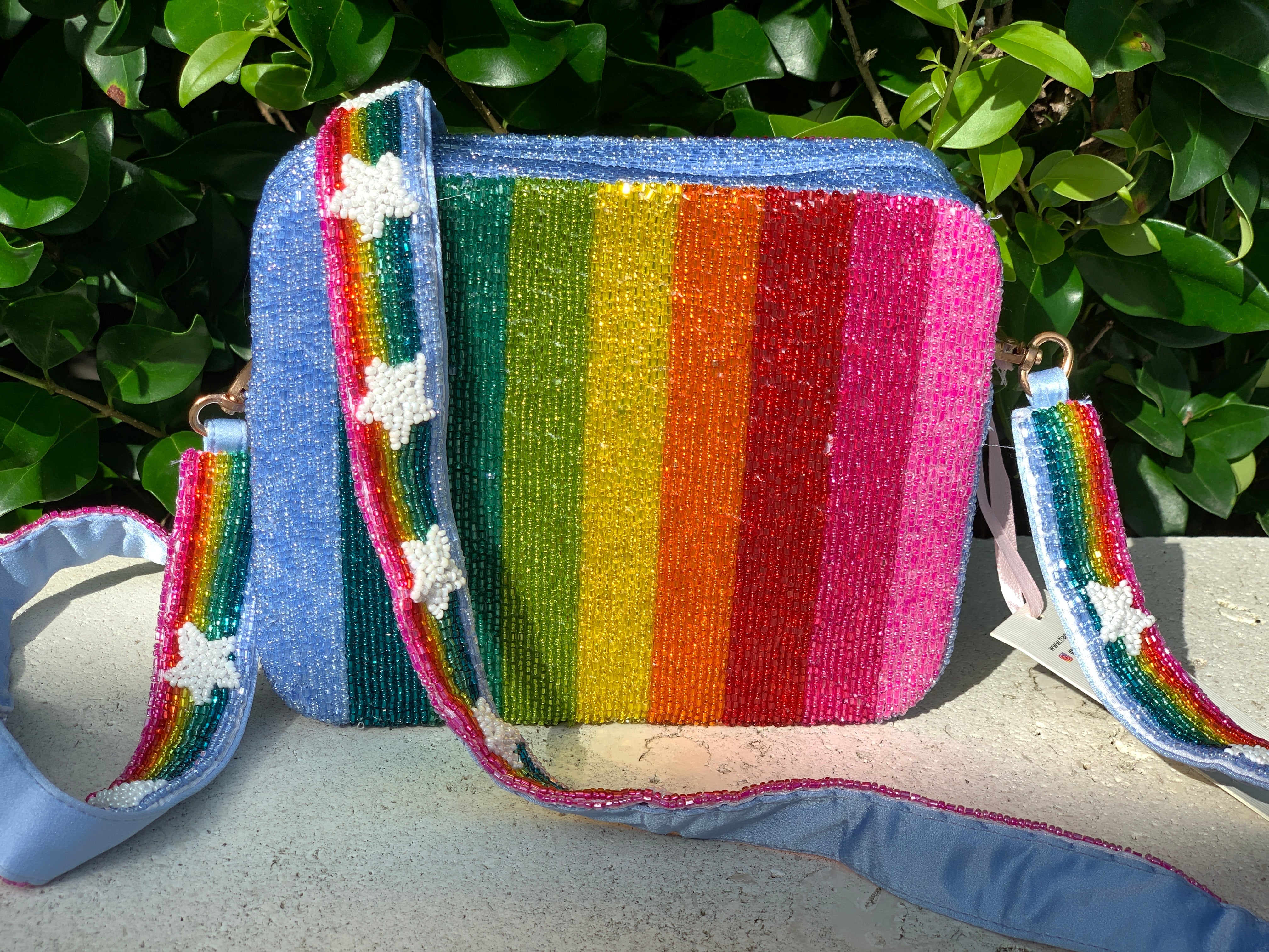 Rainbow Glitter Mini Bag | Pink Lemonade