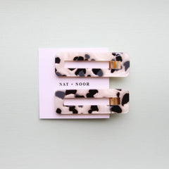 HAIR CLIP - Tortoise Duo In B + W
