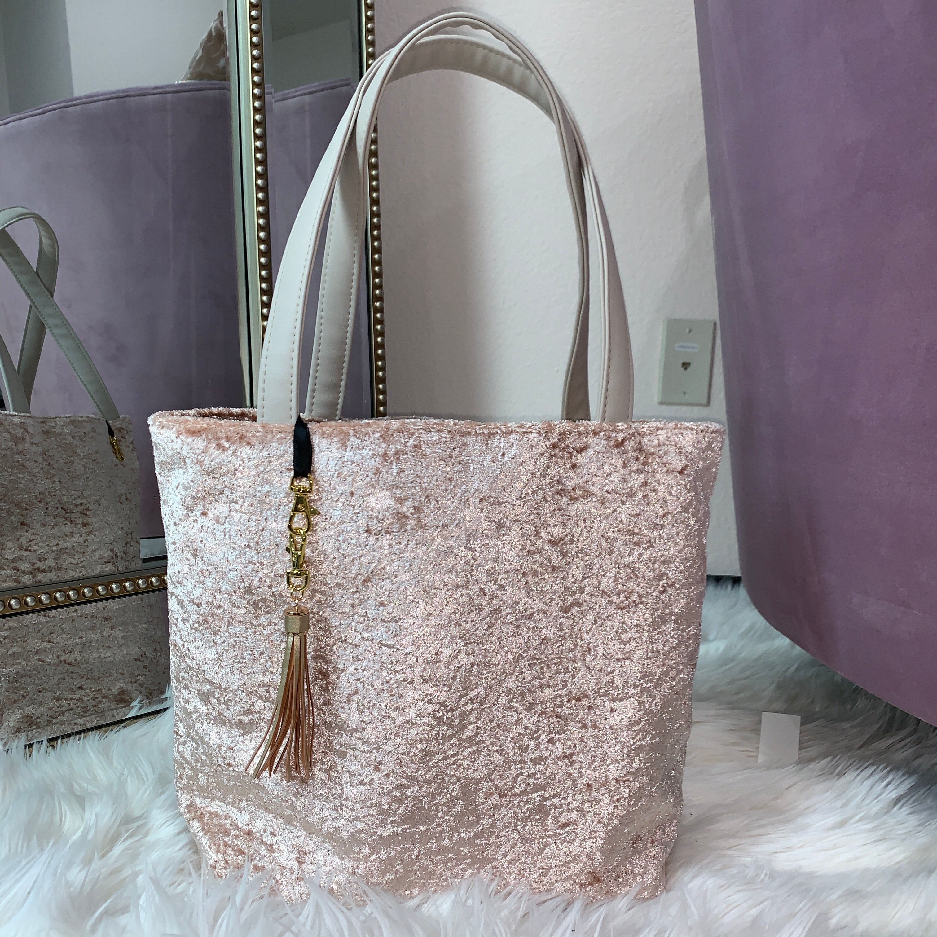 Rose gold beach discount bag