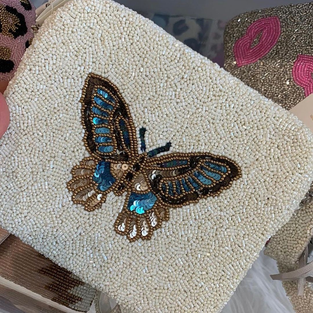 Donsje - Leather Butterfly Purse (19cm) | Childrensalon Outlet
