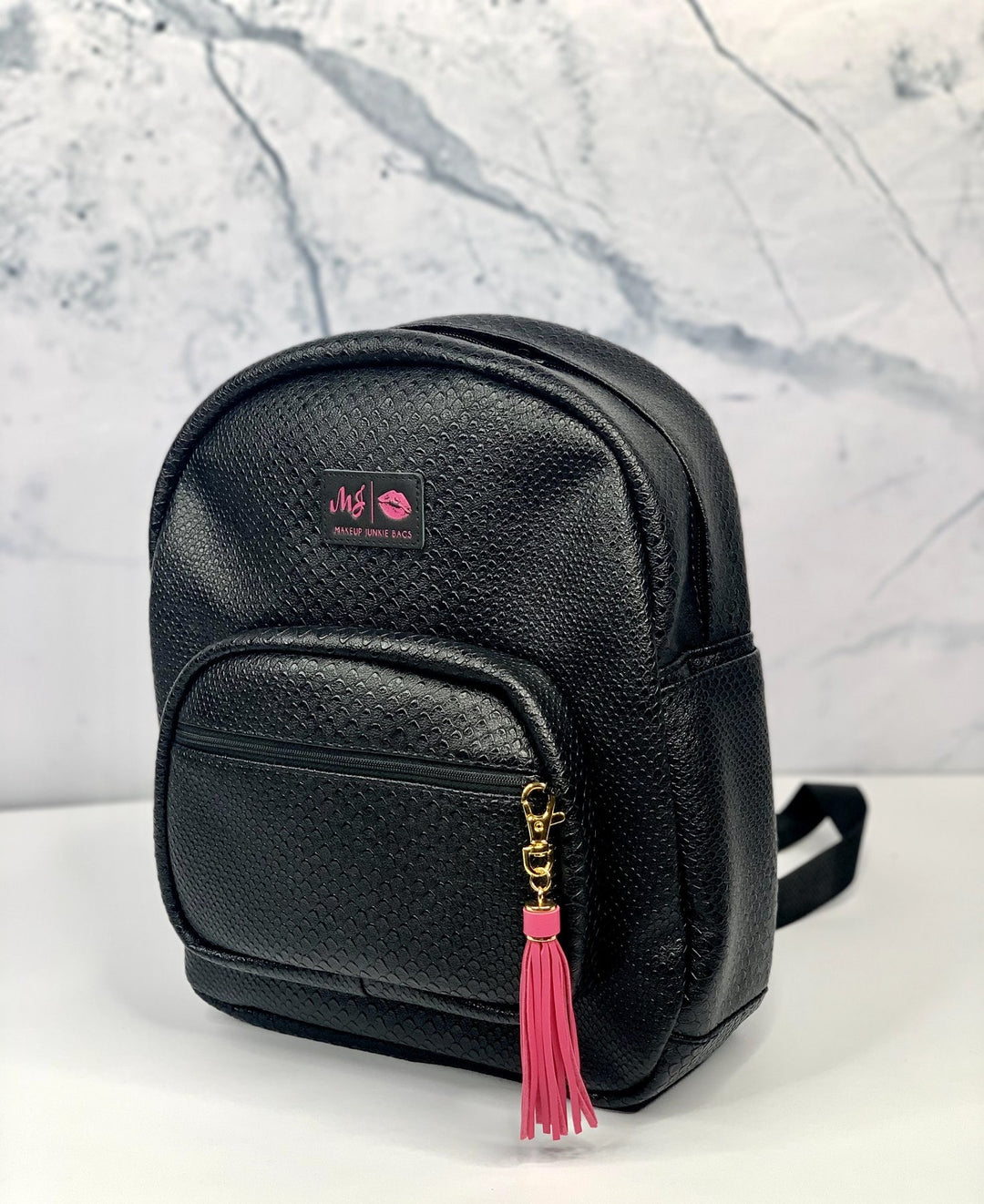 Makeup Junkie Bags - Black Cobra Mini Backpack [Pre-Order]