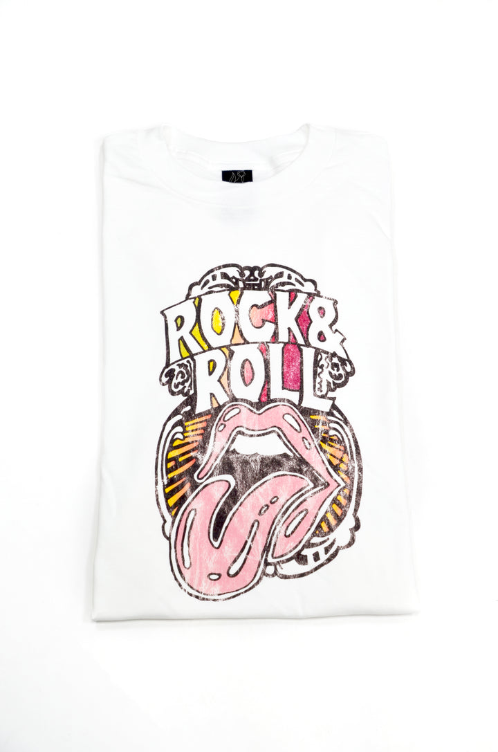 Glamfox - Rock & Roll Tongue Graphic Top