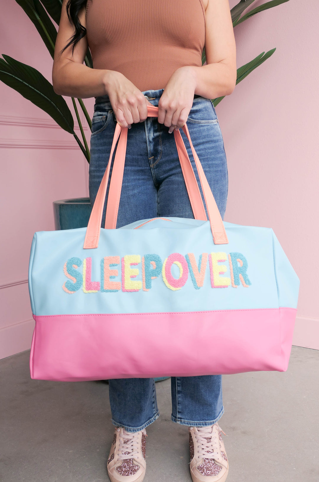 Duffle Bag (Blue/PInk) - Sleepover