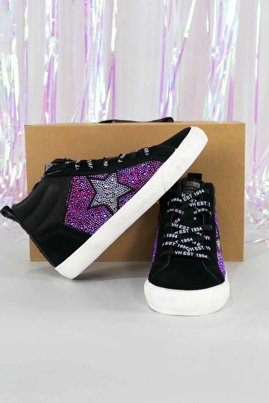 Vintage Havana - Bamba High Top Rhinestone Sneakers [Glitz and Glamour Collection]