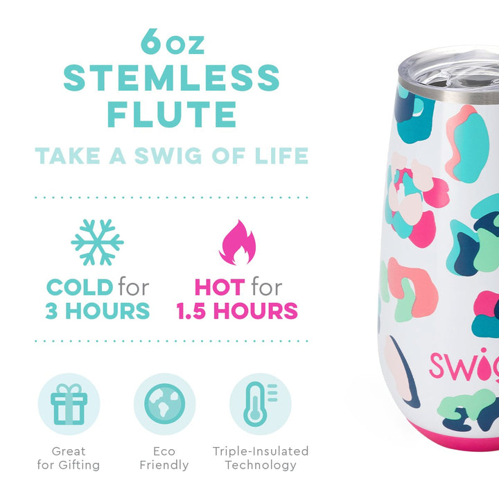 Swig Life Party Animal Stemless Flute (6oz)