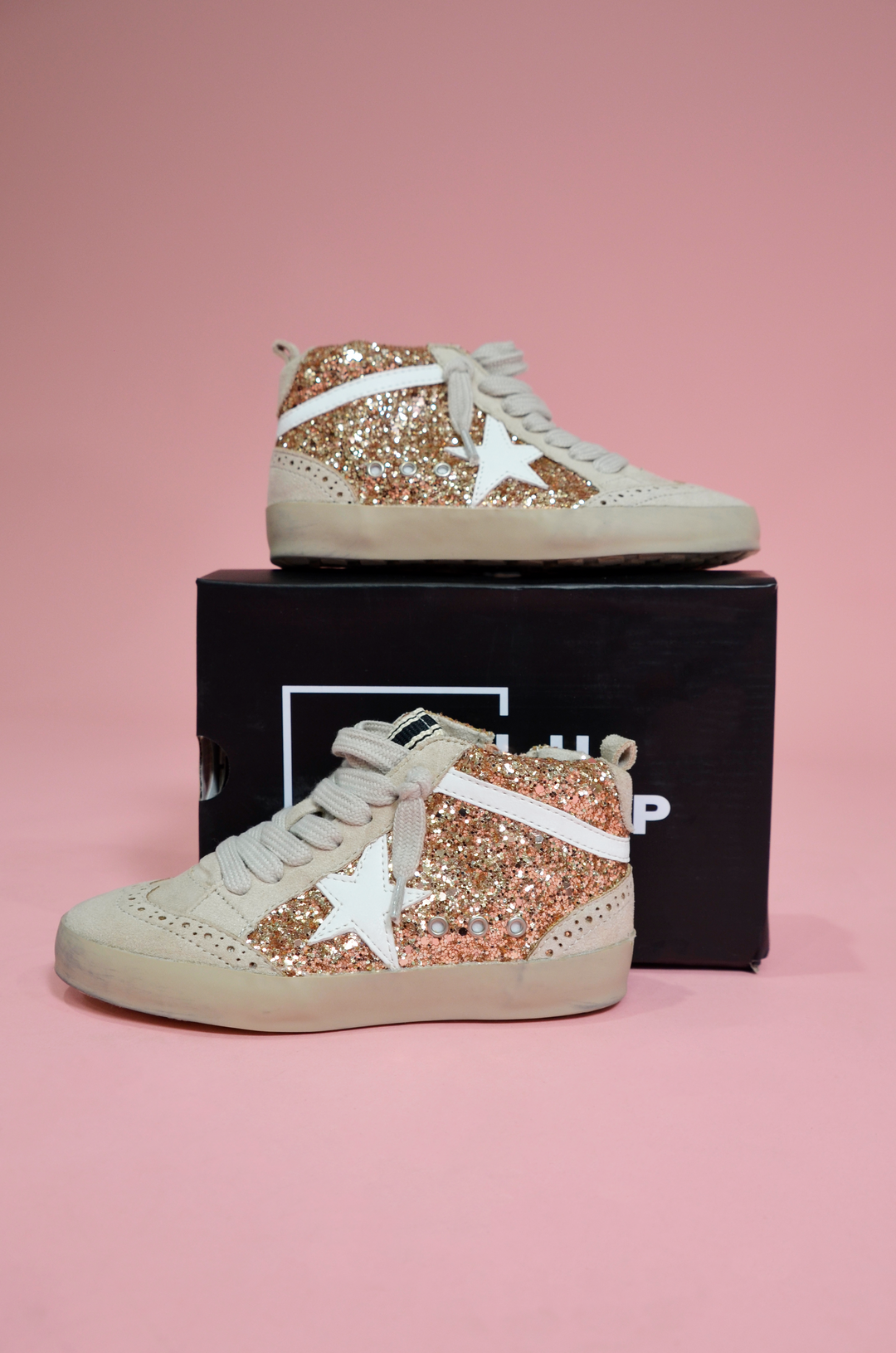 Shu Shop - Rina Rose Gold Sneakers [Toddlers]