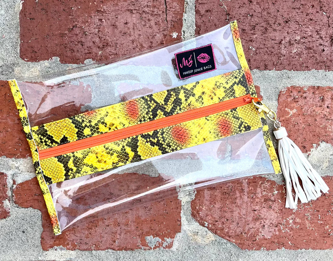 Makeup Junkie Bags - In The Clear Viper Amber [Pre-Order]
